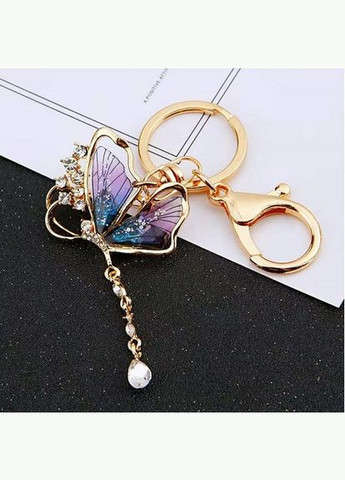 Оригінальна жіноча модна брелоки-брошка прикраса підвіска у вигляді Метелик з кристалами No Brand (295012636)