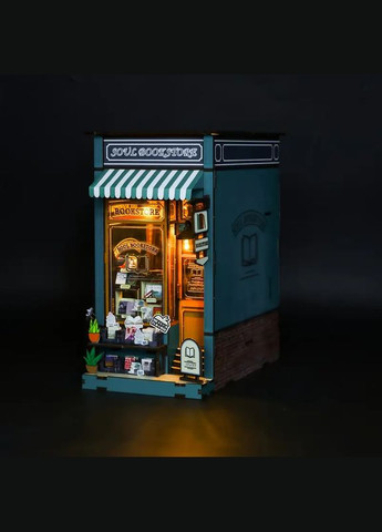 Румбокс "Книжный Магазин" интерьерный конструктор DIY набор M2314 с подсветкой No Brand (335063911)