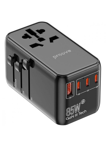 Адаптер зарядное - переходник Trip 85W на все типы розеток Proove (302434709)