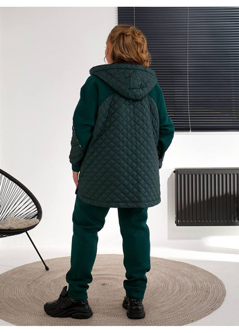 Женский костюм очень теплые брюки и кофта куртка на силиконе. Большие размеры No Brand (366170106)