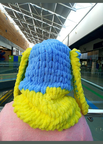 Шапка-балаклава синє-жовта 2 Льва (358068558)