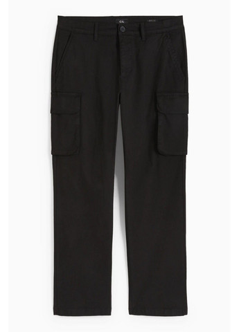 Черные кэжуал демисезонные брюки C&A