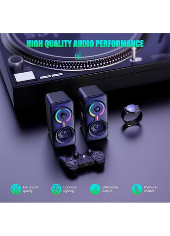 Акустика для ПК RGB Backlight L6 | 5Wx2, BT, USB, 3.5мм Onikuma (369158175)