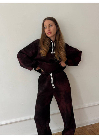 Жіночий спортивний костюм на флісі: оверсайз худі та штани MonCher (362447153)