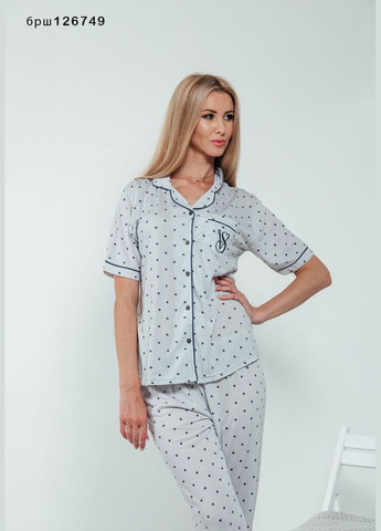 Бесцветная женская пижама тонкий трикотаж BOYRAZ