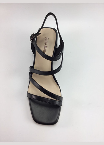 Черные женские босоножки Fabio Monelli с ремешком