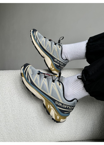 КРОССОВКИ ЖЕНСКИЕ SALOMON S / LAB XT-6 BLUE / BEIGE САЛОМОН ХТ-6 No Brand бежевые демисезоны (367176379)