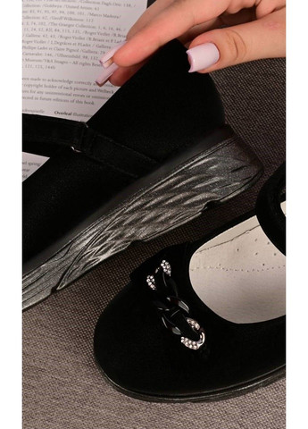 Черные туфли детские замша черные Tom.M