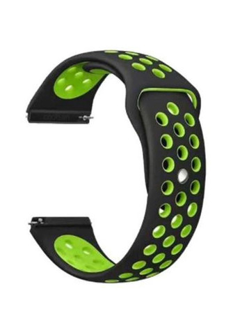 Ремешок Nike Style для Samsung Galaxy Watch 46mm/Watch 3 45mm/Gear S3 Classic/Gear S3 Frontier Black-Green (705784) BeCover (341486951)