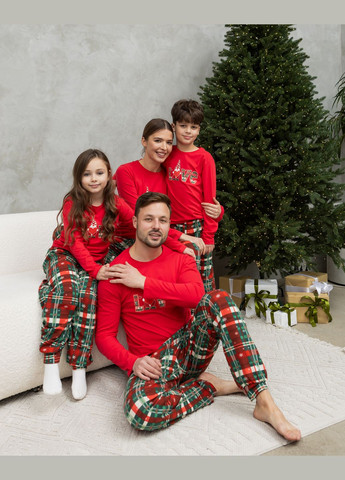 Красная детская пижама на девочку со штанами Nicoletta