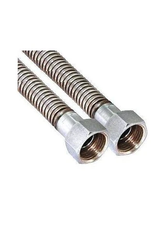 Шланг для води 1/2" Г-Г 30см, нержавійка No Brand (400261003)