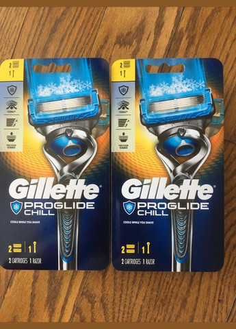 Бритва чоловіча ProGlide Chill (1 станок 2 картриджі) Made in America Gillette (278773510)