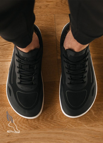 Черные всесезонные босоногая обувь кроссовки barefoot be lenka velocity No Brand