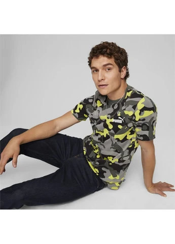 Комбинированная футболка ess+ camo aop tee multi 675943-80 Puma