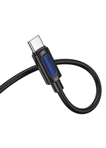 Аудіокабель BL20 Type-C to 3.5mm male, silicone, 1m, Black Borofone (402035988)