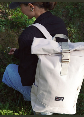 Рюкзак роллтоп жіночий рюкзак з відділенням для ноутбука міський рюкзак rolltop місткий рюкзак для подорожей Чорний 73196 OnePro (306747237)