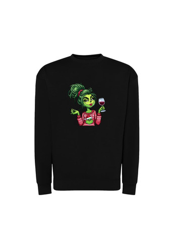 Черный новогодний свитшот с принтом "красуюсь и бешу". гринч (10719930513) ТiШОТКА (368569907)