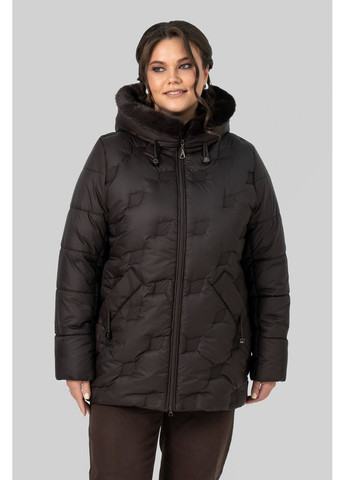 Коричневая зимняя женская зимняя куртка анжелика all posa (ap102565p) A'll Posa