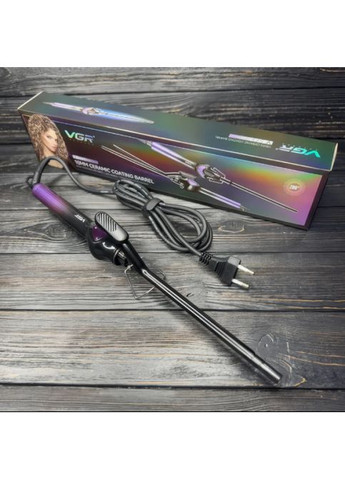 Плойка для афро-кучеров V-573 52811 с зажимом и дисплеем, диаметр 10 мм. No Brand (329445291)