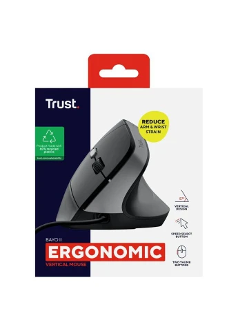 Мишка Bayo II Ergonomic USB Black (25144) Trust (315321808)