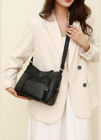 Жіноча сумка 1014 крос-боді чорна No Brand (344446696)