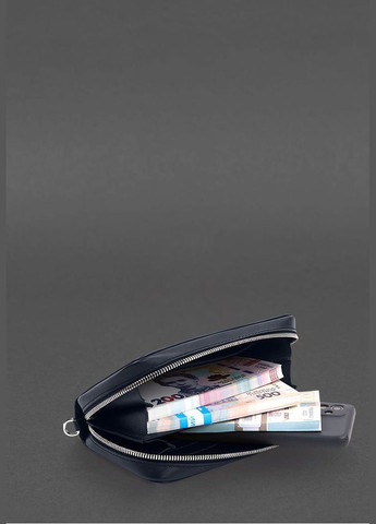 Шкіряний клатч-купюрник 4.0 синій краст (A-028446) BlankNote (328444600)