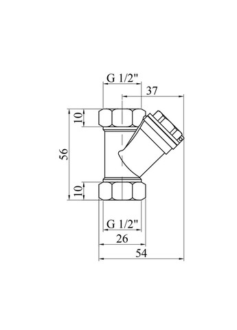Фильтр Premium 1/2" УК3301В латунный. Lexline (311204735)