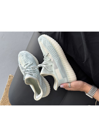 Кросівки жіночі і чоловічі Adidas Yeezy 350 V2, Cloud White | Адідас Ізі 350 білі No Brand білі демісезони (370709419)