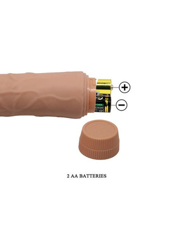 Фалоімітатор силіконовий з вібрацією Barbara Jeff 19,5 см Baile (303895286)