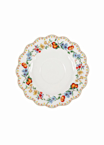 Чайный фарфоровый набор Цветы 12 предметов 250 мл 165-358 в подарочной коробке Lefard (346534520)