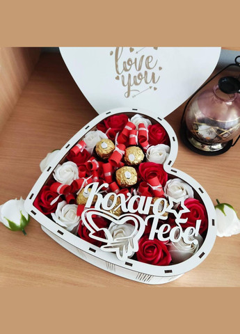 Бокс серце з цукерками Ferrero і 101 причиною «Чому я тебе кохаю» (ar58) No Brand (315888822)