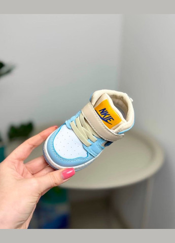 Голубые демисезонные детские кроссовки голубой 1263 No Brand