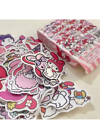 Набор наклеек, стикеров My Melody Май Мелоди наклейки 60+3 шт Sanrio (363054197)