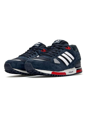 Темно-синие демисезонные кроссовки мужские adidas navy white No Brand ZX 750