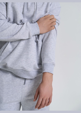 Худи мужской в цвете серый меланж ТМ РОЗА Роза (325695824)