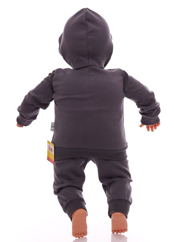 Серый демисезонный костюм с длинным рукавом для мальчика трикотажный champion темно серый 86 см (39453) BABYKROHA