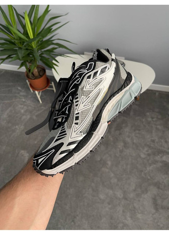 Серые демисезонные кроссовки мужские и женские off-white be right back grey black | офф-вайт райт бек серые No Brand