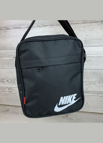 Сумка барсетка через плечо мужская, вместительная на 3 отделения, черная Nike (333705287)