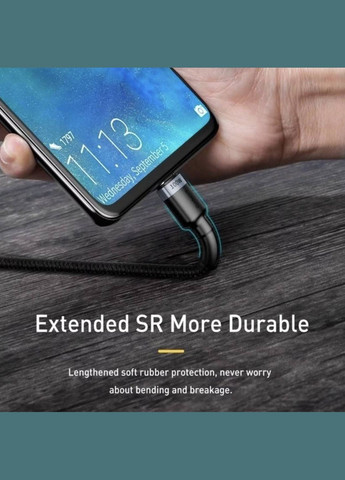 Кабель Type-C to Type-C для синхронізації та заряджання Android / MacBoock 50 см Чорний Baseus (341534073)