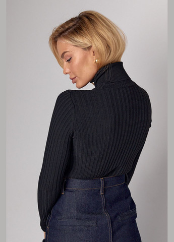 Женская вязаная водолазка в рубчик Lurex (307061283)