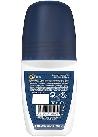 Антиперспирант шариковый, мужской Men Antiperspirant Deodorant Protection 48H Roll-on 50ml (1001796-21967) Etiaxil (368629255)