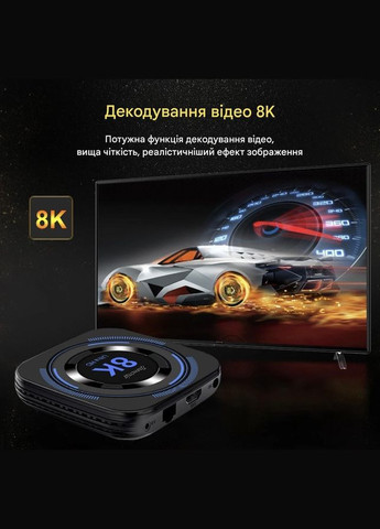 Смарт Приставка 4/64 Gb Android 12 Налаштована Transpeed (329431692)