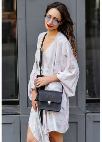 Кожаная женская бохо-сумка Лилу синяя Crazy Horse BlankNote кросс-боди (348359319)