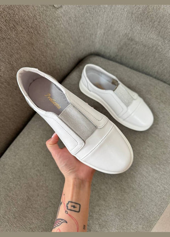 Белые мокасины Prellesta