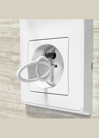 Захист на розетки 5 шт + 1 ключ Заглушки на розетку для захисту дітей від електрики Білі LELUNO (312000318)