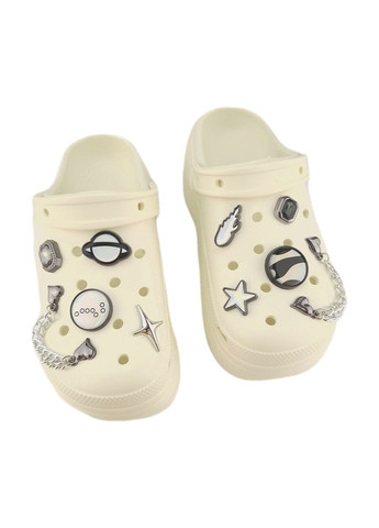 Крокси жіночі з джібітсами No Brand (335211420)