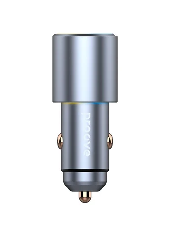 Автомобільний зарядний пристрій Double Energy 50W Type-C + Type-C Metal Gray (ACDE50022206) [130292] Proove (399209264)