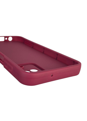 Чохол силіконовий Soft Touch з 3D принтом для Galaxy A12 (SM-A127F) бордовий (Повний захист камери) Samsung (371652854)