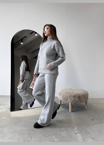Женский костюм двойка цвет светло-серый р.42/46 450426 New Trend (282926461)