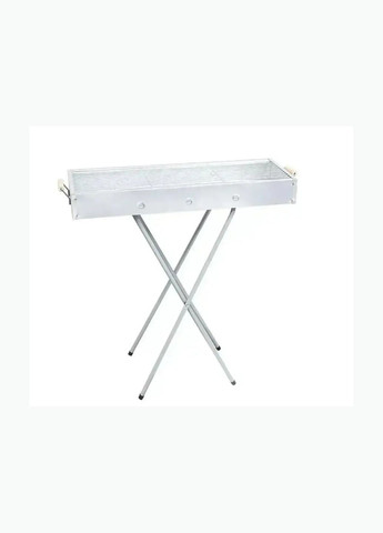 Переносний мангал барбекю гриль BARBECUE TRAY 770SS MD-008 70х30х70 см з решіткою, металевий портативний мангал Domotec (371797566)